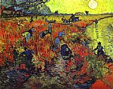Vincent Van Gogh Canvas Paintings - Red vineyards